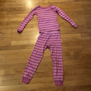 Hanna Andersson Girls Striped Pajamas Size 6-7